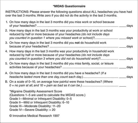 midas test questions